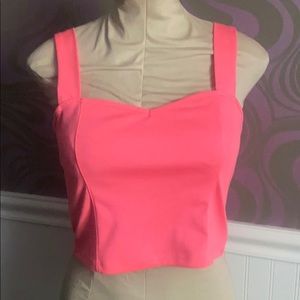Hot pink crop.
